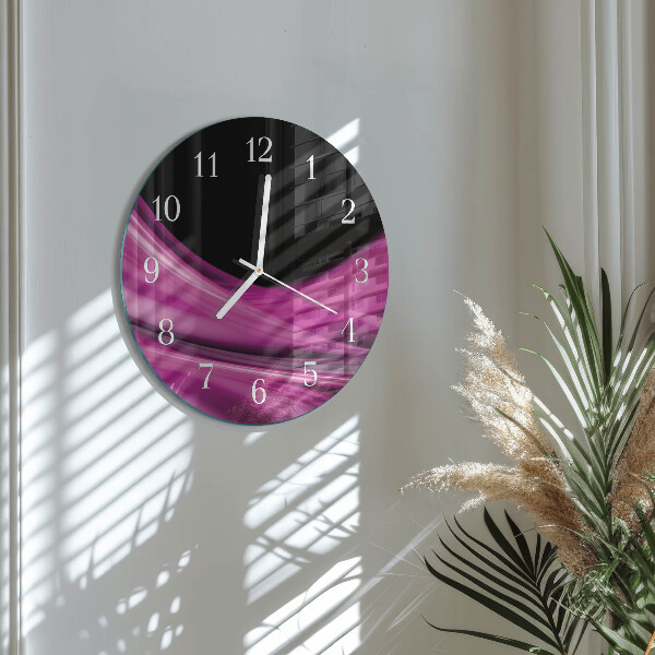Glas wanduhr Abstrakte Linien