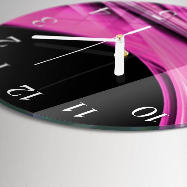 Glas wanduhr Abstrakte Linien