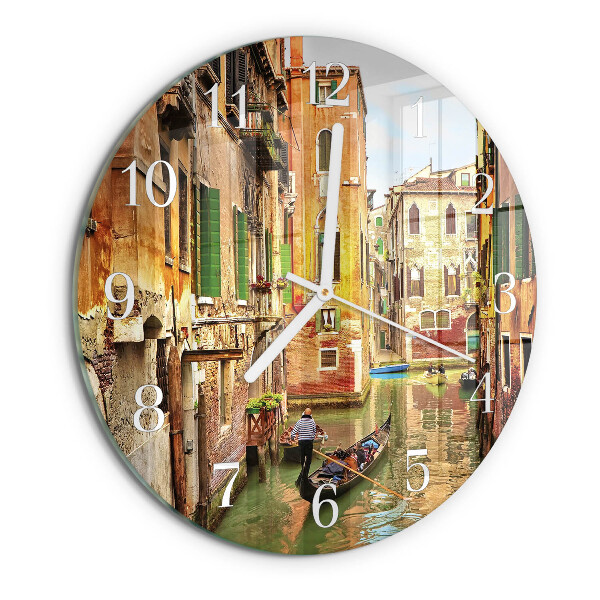 Glas wanduhr Das venezianische Boot