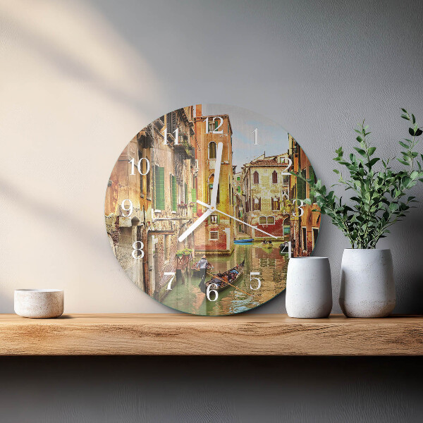 Glas wanduhr Das venezianische Boot