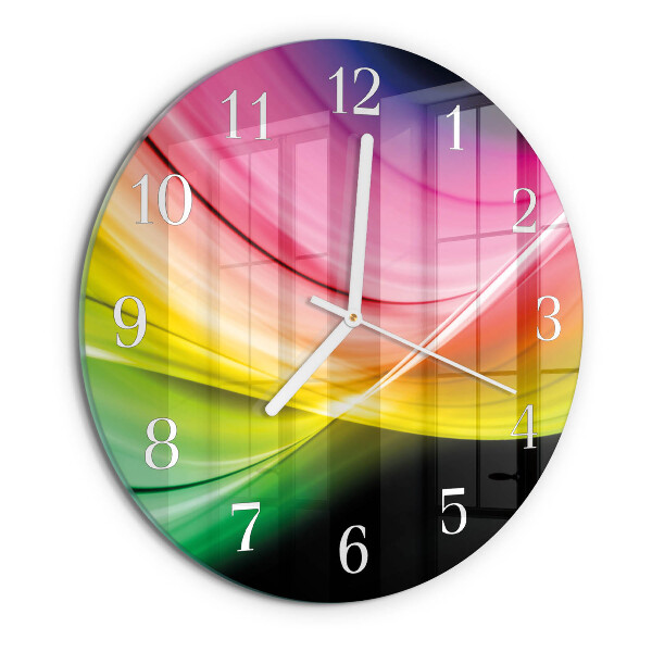 Glas wanduhr Abstrakte Linien