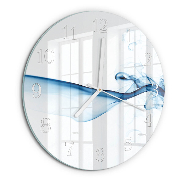 Glas wanduhr Abstrakter Rauch