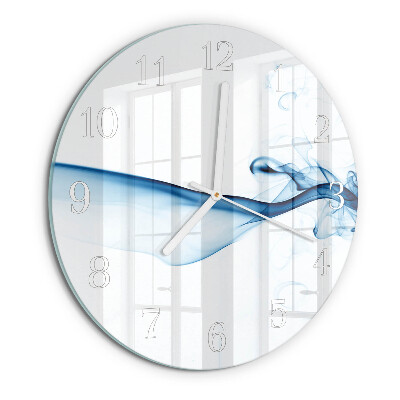 Glas wanduhr Abstrakter Rauch