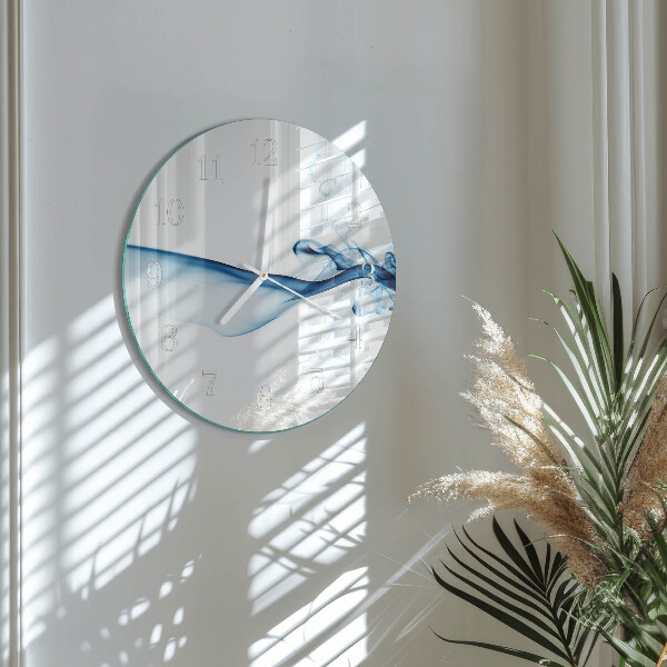 Glas wanduhr Abstrakter Rauch