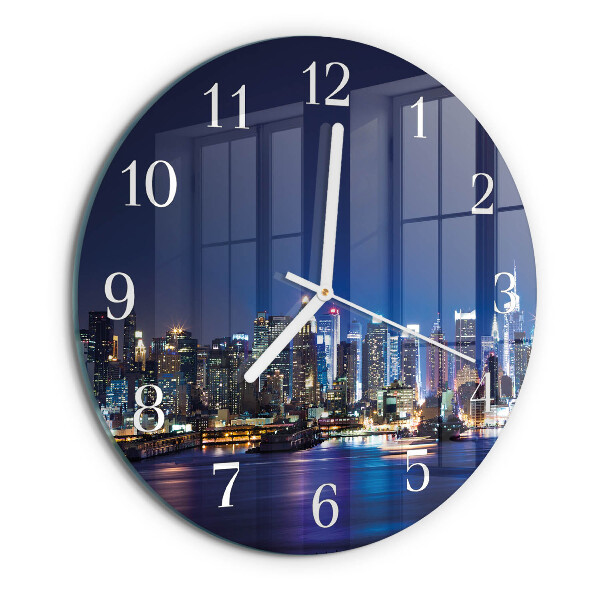Glas wanduhr Horizont