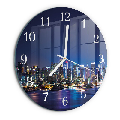 Glas wanduhr Horizont