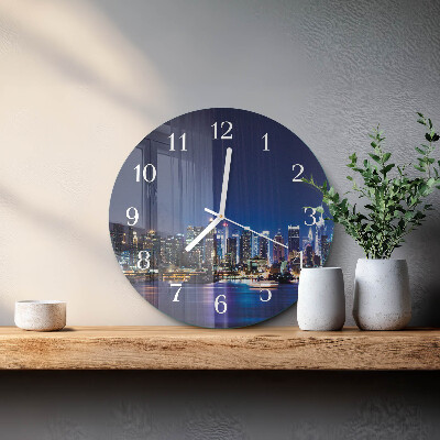 Glas wanduhr Horizont