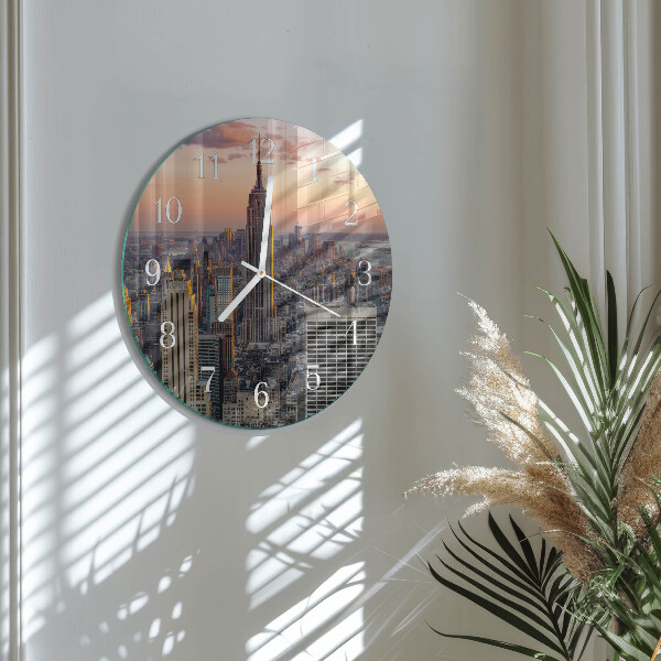 Glas wanduhr Horizont
