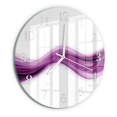 Glas wanduhr Abstrakte Linien