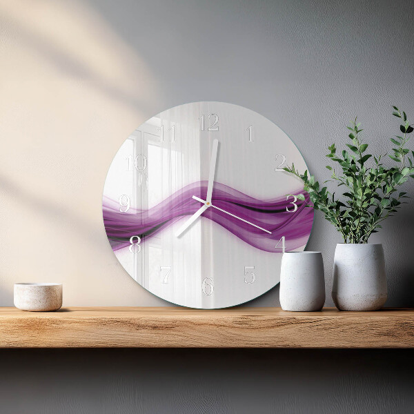Glas wanduhr Abstrakte Linien