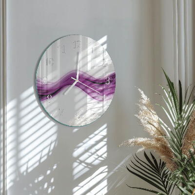 Glas wanduhr Abstrakte Linien