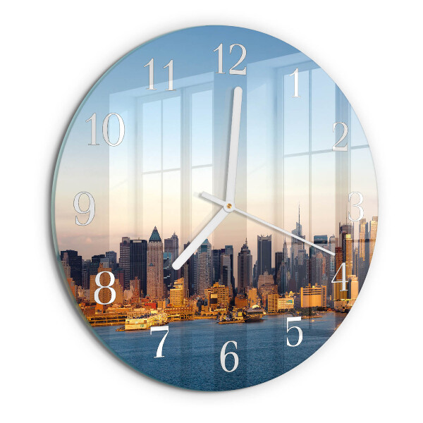 Glas wanduhr Horizont