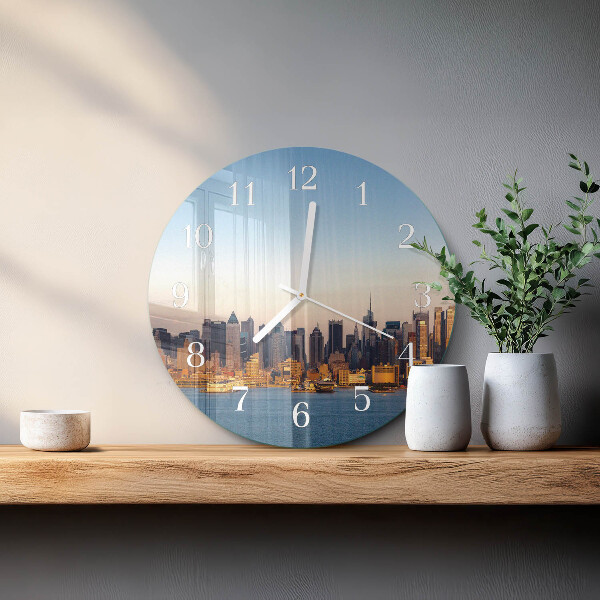 Glas wanduhr Horizont