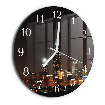 Glas wanduhr Nacht des Horizonts