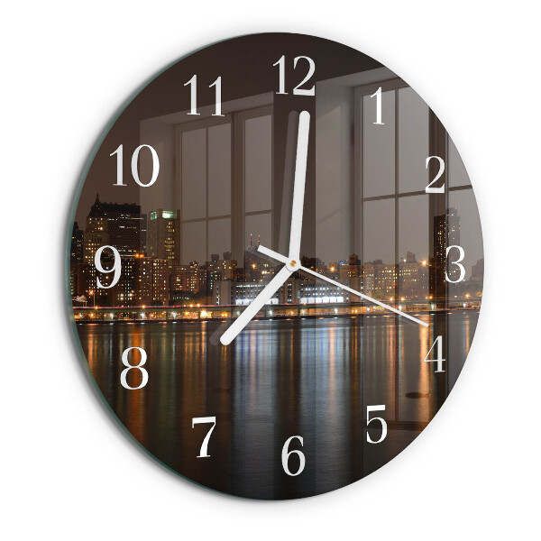 Glas wanduhr Horizont