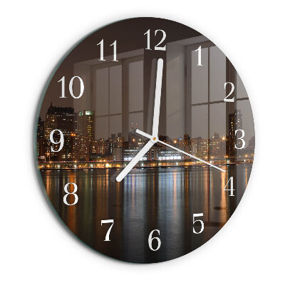 Glas wanduhr Horizont
