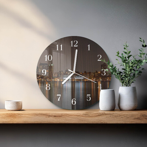 Glas wanduhr Horizont