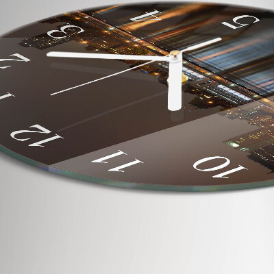 Glas wanduhr Horizont