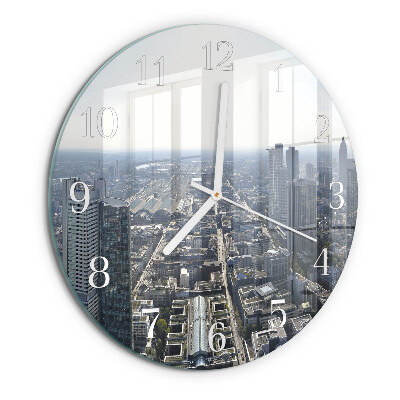 Glas wanduhr Horizont