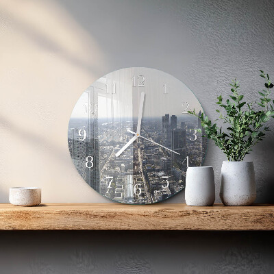 Glas wanduhr Horizont