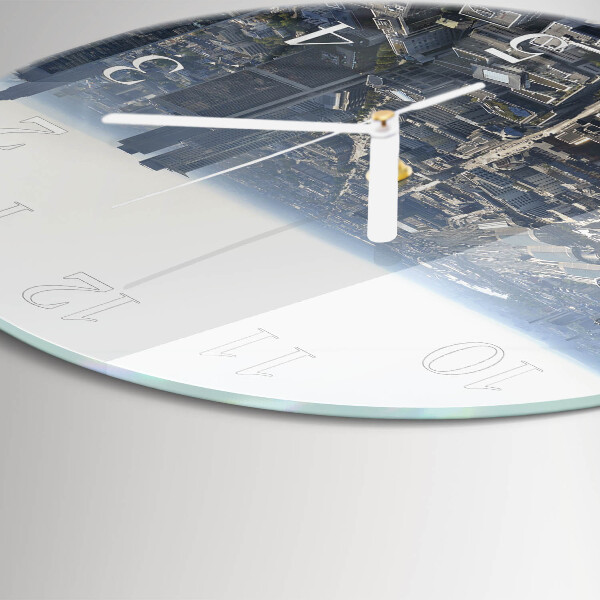 Glas wanduhr Horizont