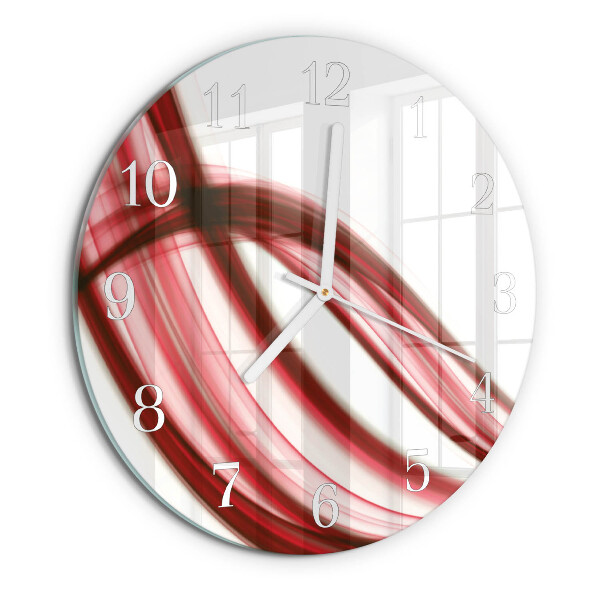 Glas wanduhr Abstrakte Linien