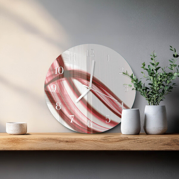 Glas wanduhr Abstrakte Linien