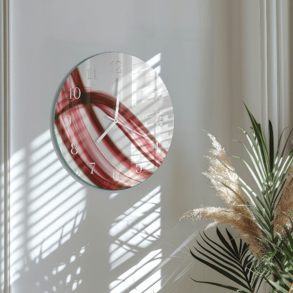 Glas wanduhr Abstrakte Linien