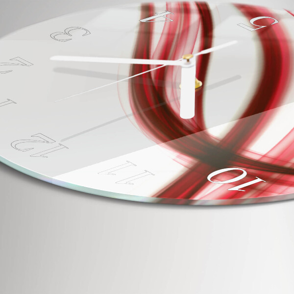 Glas wanduhr Abstrakte Linien
