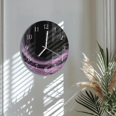Glas wanduhr Abstrakte Linien