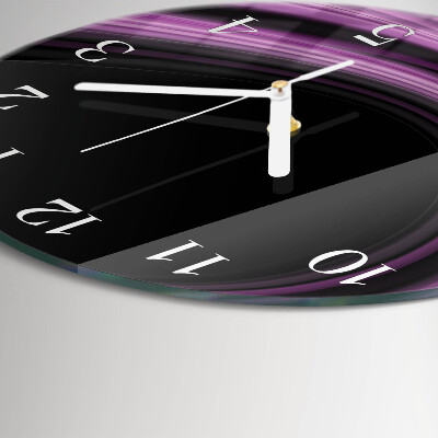 Glas wanduhr Abstrakte Linien