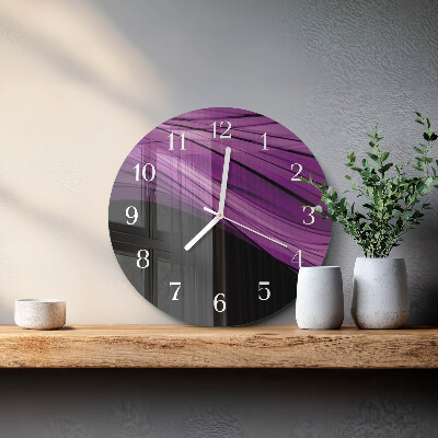 Glas wanduhr Abstraktion