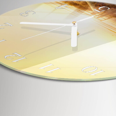 Glas wanduhr Strandweg