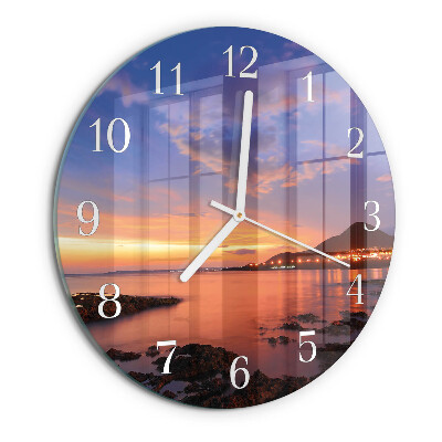 Glas wanduhr Sea Island