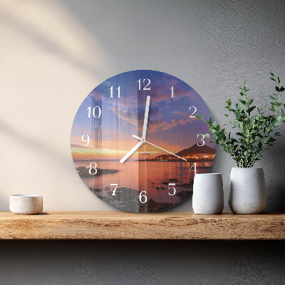 Glas wanduhr Sea Island
