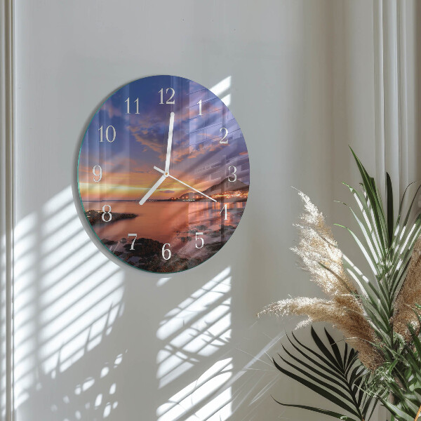 Glas wanduhr Sea Island