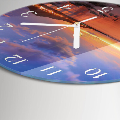 Glas wanduhr Sea Island