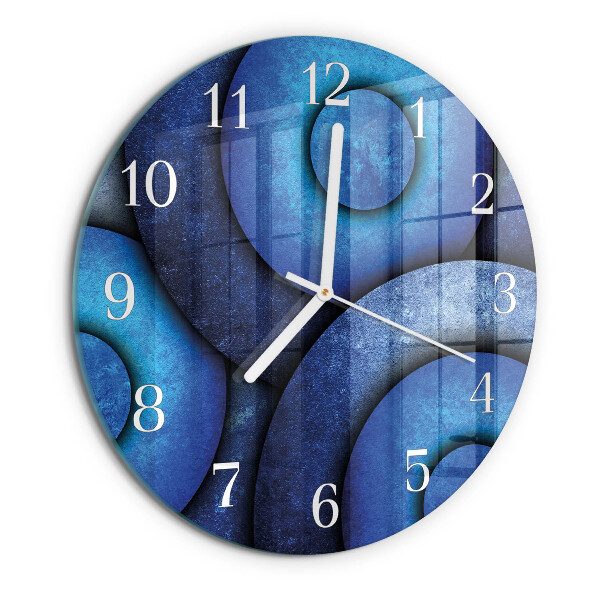 Glas wanduhr Die Kunst der Kreise