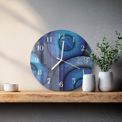 Glas wanduhr Die Kunst der Kreise