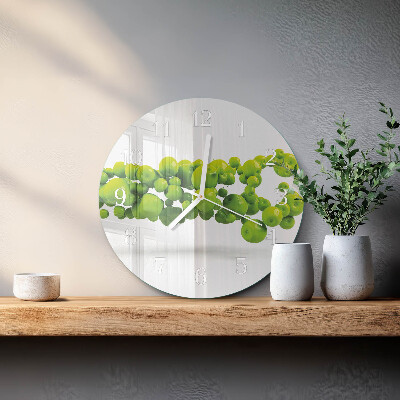 Glas wanduhr Äpfel
