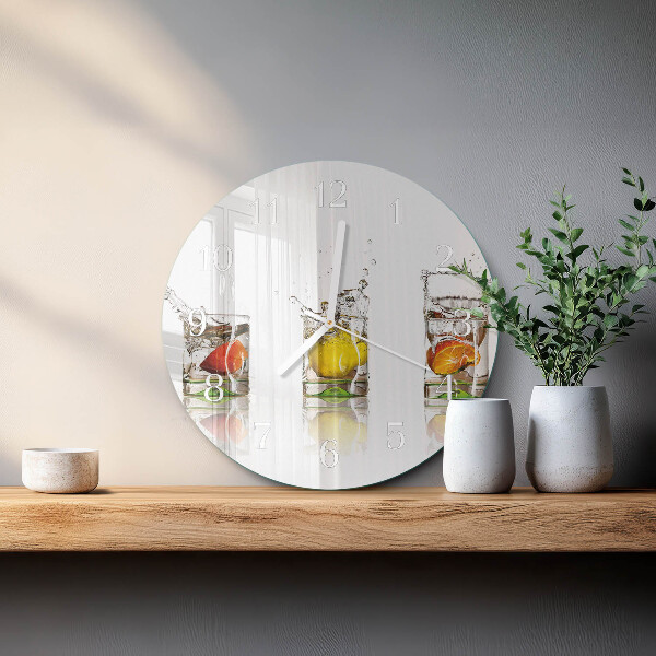 Glas wanduhr Obstgläser