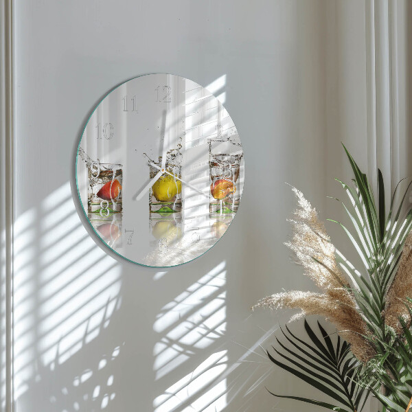 Glas wanduhr Obstgläser