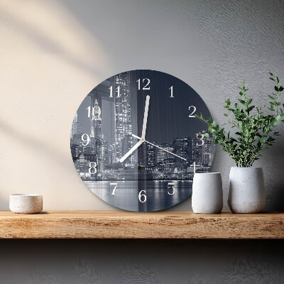 Glas wanduhr Horizont