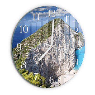 Glas wanduhr Cliff