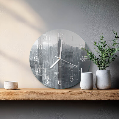 Glas wanduhr Horizont