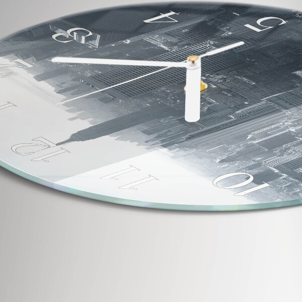 Glas wanduhr Horizont