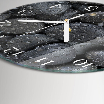 Glas wanduhr Steine ​​Wasser