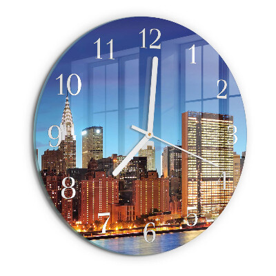 Glas wanduhr Horizont