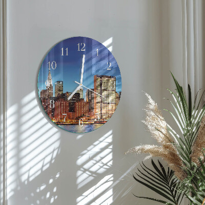 Glas wanduhr Horizont