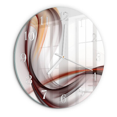 Glas wanduhr Abstraktion